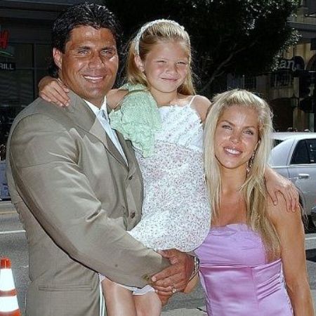 Esther Haddad's ex-husband was married to a woman named Jessica Canseco for the second.